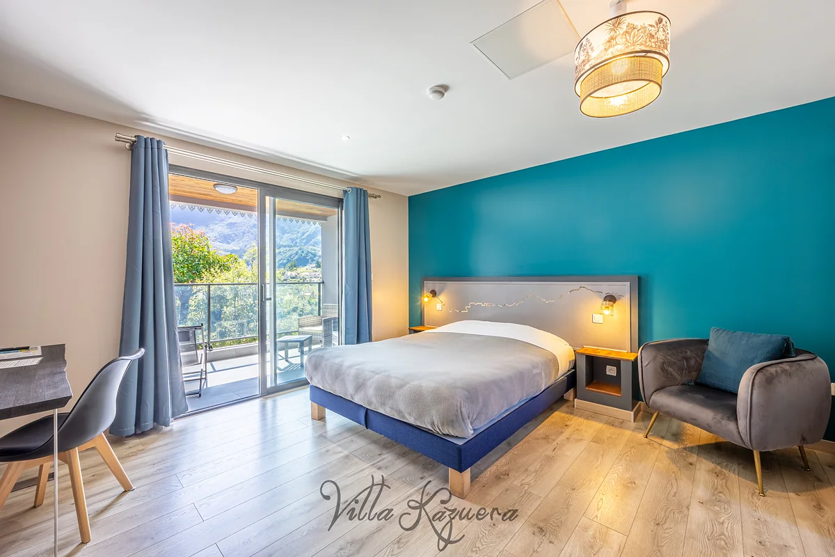 La chambre Piton des Neiges avec terrasse de la Villa Kazuera