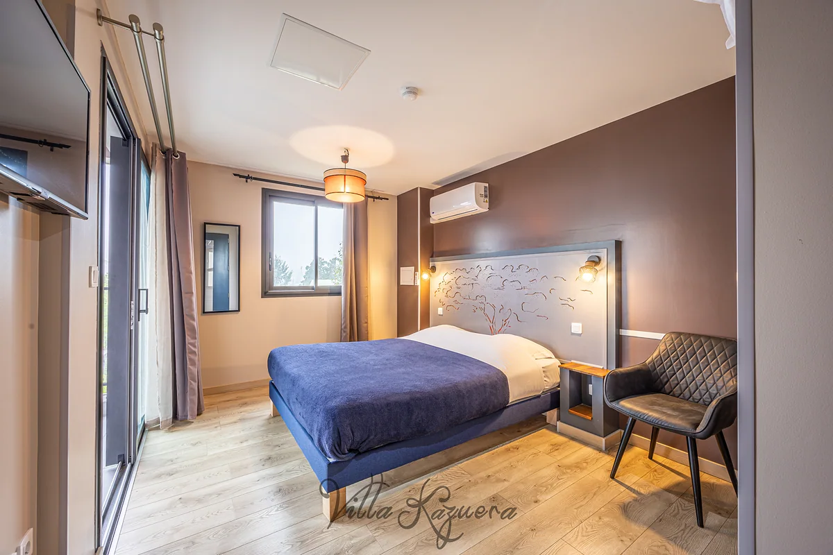 La chambre Flamboyant avec terrasse de la Villa Kazuera